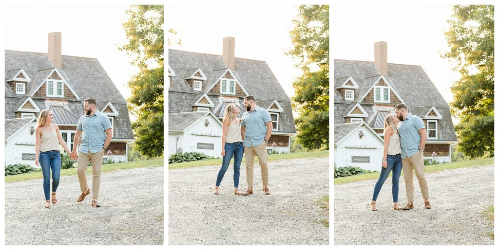 Engagement session at house 