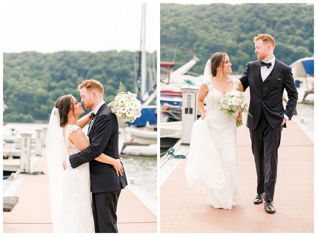 Weddings on a boat dock 