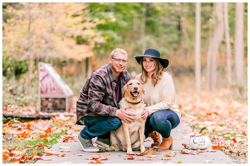 Puppy at Engagement session 