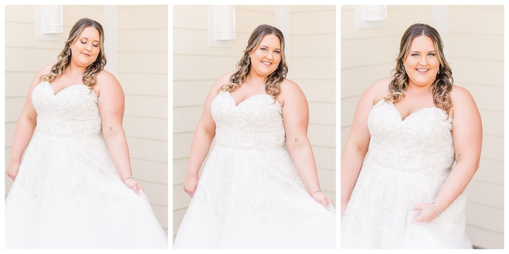 Gorgeous bride in brides by young gown-Hall of Springs 