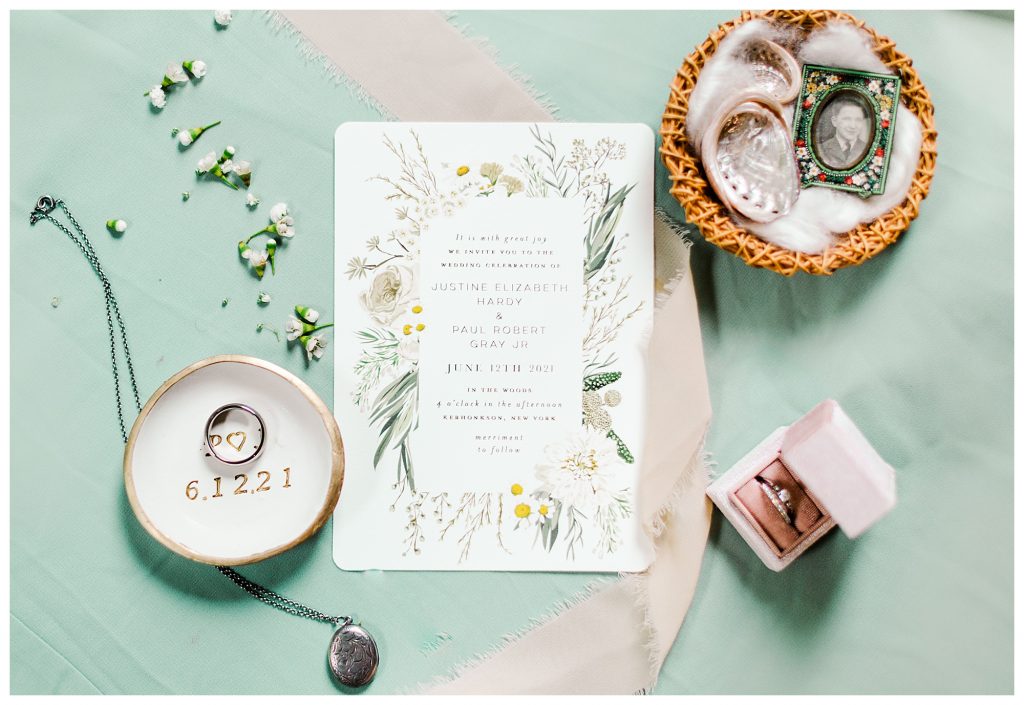 Wedding invitations- Mint color scheme
