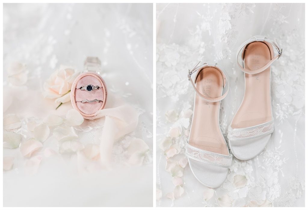 Wedding shoes and ring box 