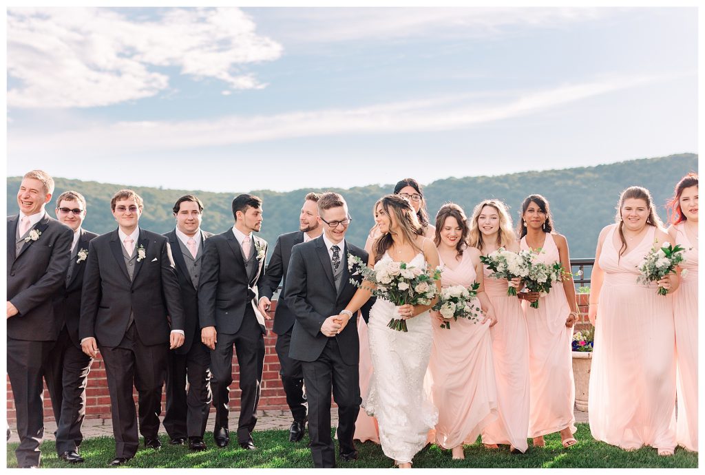 Bridal party in pink 