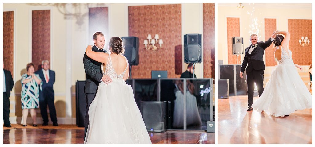 First dance at reception 