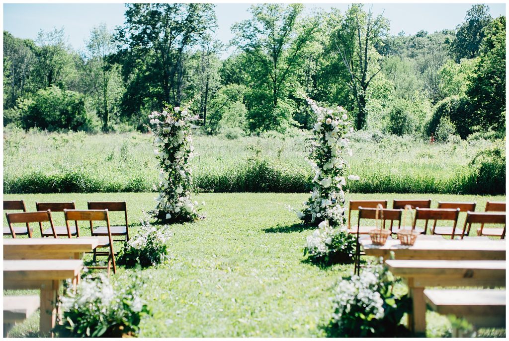 Ceremony at Bloominghill Farm Wedding 