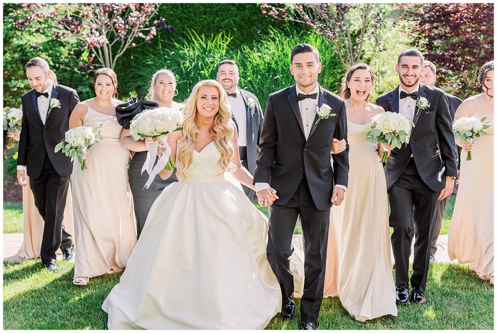 Bridal party at the Aria in Connecticut